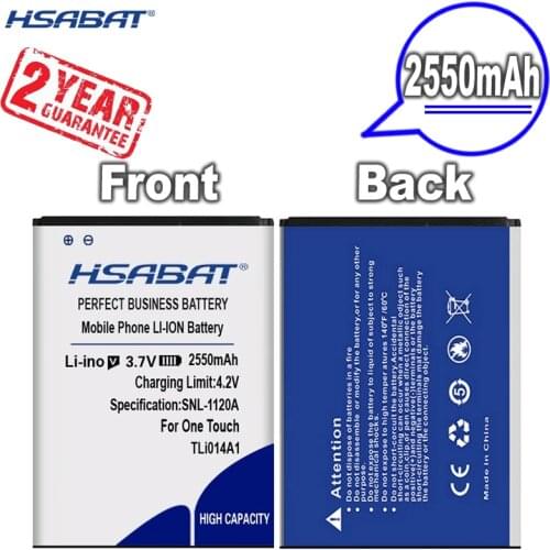 HSABAT 2550mAh Battery for Alcatel CAB31P0000C1 TLi014A1 TCL ONE TOUCH 4012/X OT-4012A FIRE OT-5020 M POP 918 OT-918/N/S OT-990