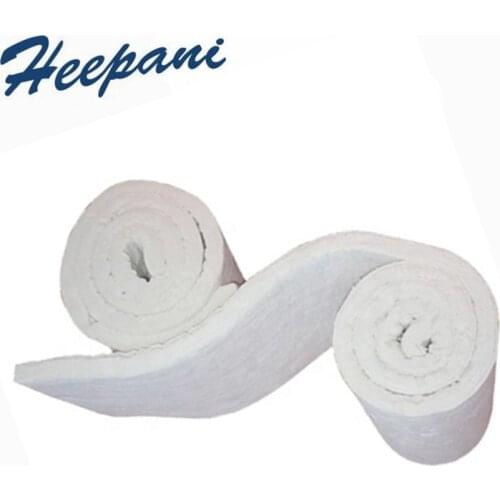 40mmx610mmx1m aluminium silicate insulation ceramic-fiber blanket refractory aluminum foil cover needled fiber blanket roll