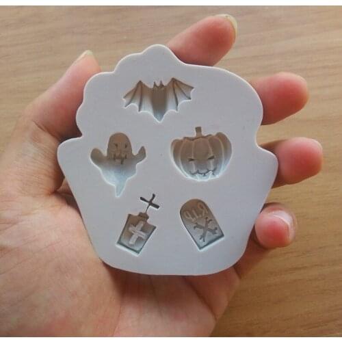 Halloween Theme Silicone Cake Mould Chocolate Cupcake Decoration Tool Fondant Cake Decorating Tools Baking Tool SQ16382