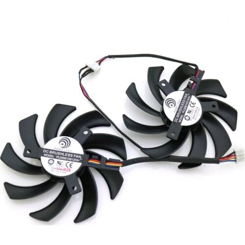PLD09210S12HH DC12V 0.40A 86mm VGA Fan 4Pin For XFX R9 280X 270X 290X Graphics Card Cooling Fan