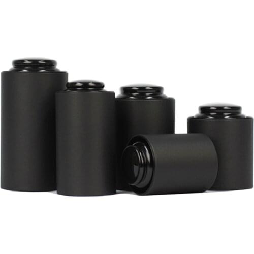 Xin Jia Yi packaging metal storage tins with pagida-style lid black minimalist exterior aluminum foil for storage of item