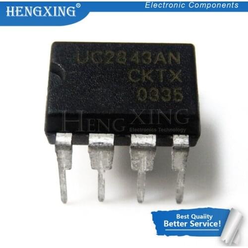 10pcs/lot UC2843 UC2843B UC2843AN DIP-8 In Stock