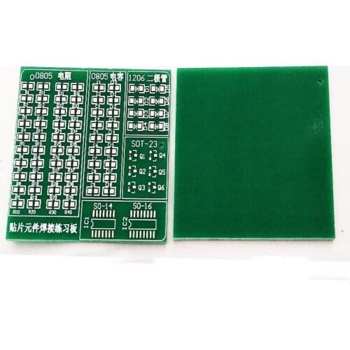 10pc pcb manufactur printed Circuit board smt Universal board 0805 1206 SOT23 IC practice board DIY