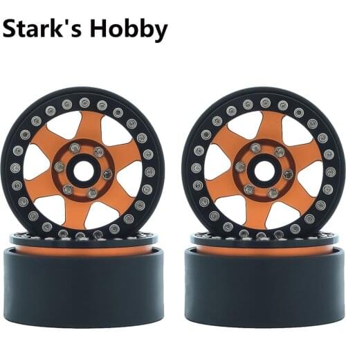 1pcs/4pcs 1.9"Metal Aluminum Alloy Six Spoke Hub for 1/10 RC Crawler TRAXXAS Trx4 Axial SCX10 Capra YK4103 Redcat Gen8 RGT 86100