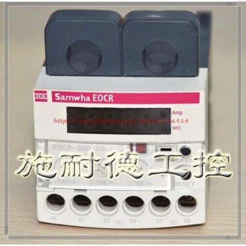 Free shipping Electronic digital display over current relay EOCR-SSD 60 220V/440V/110V Motor protector