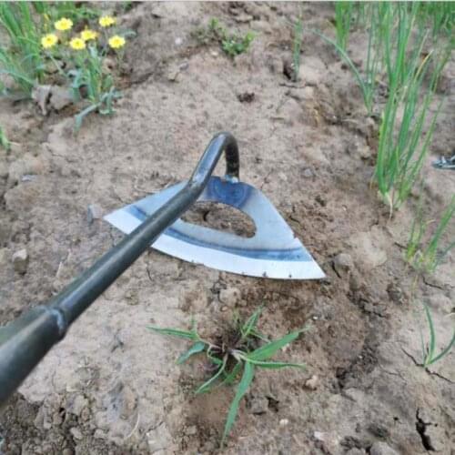 All-steel Hardened Hollow Hoe Handheld Weeding Rake Planting Vegetable Farm Garden Agriculture Ranch Tools Accessories