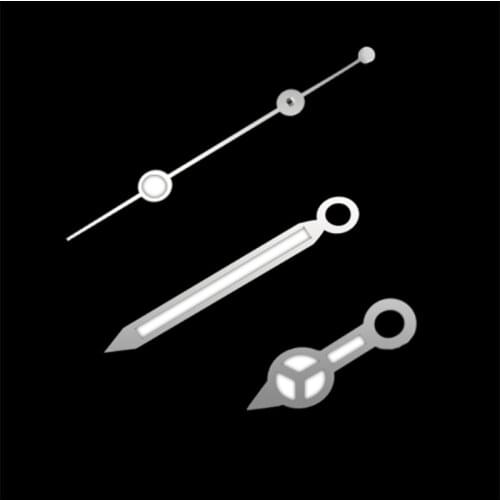 Watch Hands Three Pin Green / Blue Luminous for Miyoda 8215 and Mingzhu DG2813 DG3804 Automatic Movement Watch Tool Accessories