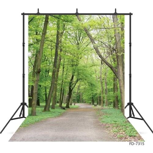 Tree Pathway Nature Photography Backdrops for Photocall Vinyl Photoshoot Background for Portrait Children Baby Photo Studio