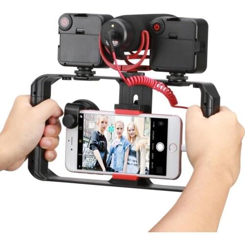 Ulanzi U-Rig Pro Smartphone Video Rig Shoe Mounts Film Equipment Case Handheld Phone Video Stabilizer Grip Tripod Mount Stand