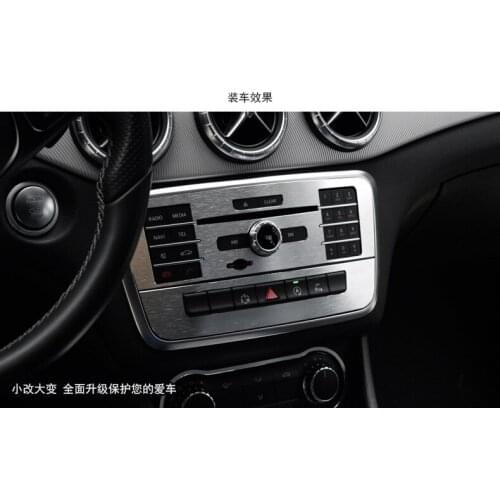 For Mercedes Benz A/B/GLA/CLA Class Car Center console CD panel decoration sticker
