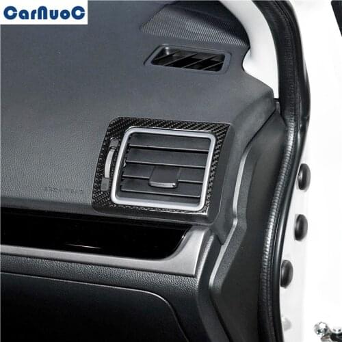 For Subaru Forester 2013-2018 Car Dashboard Both Sides Air Outlet Panel Trim Decal Carbon Fiber Sticker Styling Accessories
