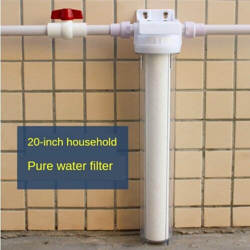 1/2" 3/4" Front Filter Household Pre-filter Water Purifier Whole House Tap Water Filter Water Purifier Large Flow 20 Inch