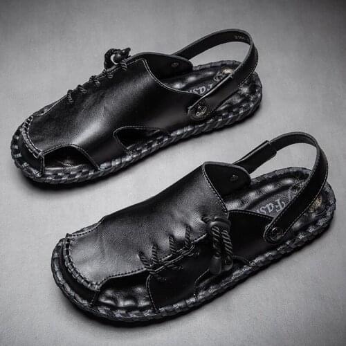 Slides sport work mens trekking outdoor hollow slide vietnam beach hole athletic waterproof mens flops korean safety water 2020