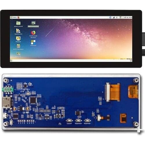 IPS 6.86 inch 19P/5P HD TFT LCD Capacitive Touch Screen with Adapter Board 1280*480 USB/HDMI-compatible Interface