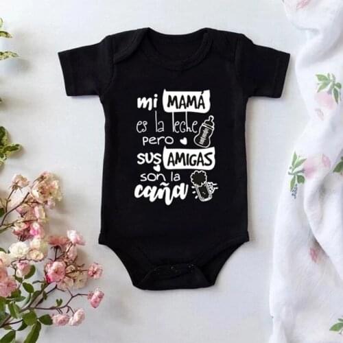 Funny 2021 Baby Bodysuit Fashion Newborn Jumpsuit Infant Unisex Cute Print Short Sleeve Cotton Body Baby Playsuit Clothes