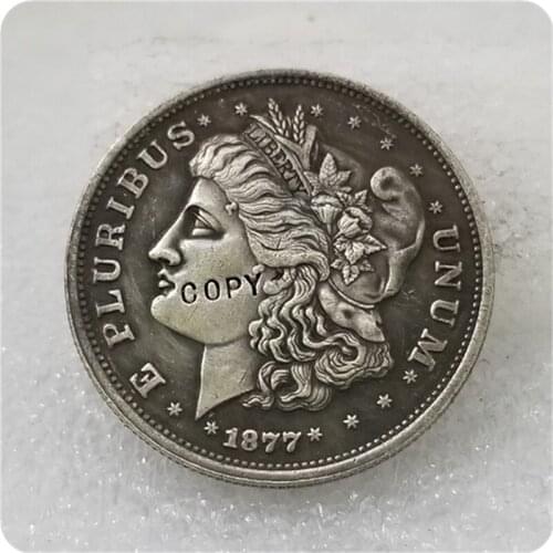 COPY REPLICA 1877 50C Morgan Half Dollar, Judd-1510, Pollock-1674 COPY
