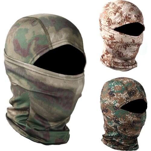 Balaclava Full Face Mask Cycling Mountaineering Hunting Breathable Mask Tactical Paintball Airsoft Army Fan Camouflage Masks