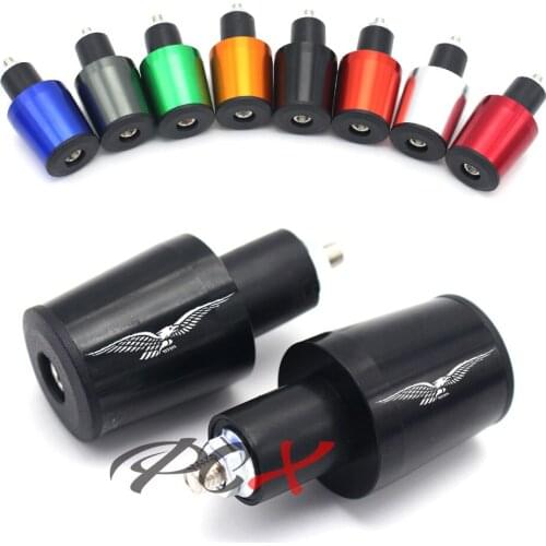 Motorcycle CNC 7/8'' 22MM Handlebar Grips Handle Bar Cap End Plugs For Guzzi GRISO/NORGE 1200/GT8V/SPORT/STELVIO/AUDACE