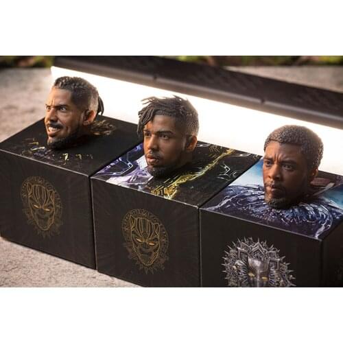 Three Head KM Series (001-002-003) 1/6 Soldier Panther Head Carving Carving Set