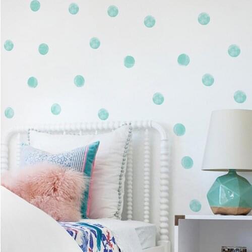 Dot Wall Sticker DIY Home Decor PVC Watercolor Wave Point Wall Decal Decals Wall Stickers for Kids Room Baby Room Decoration