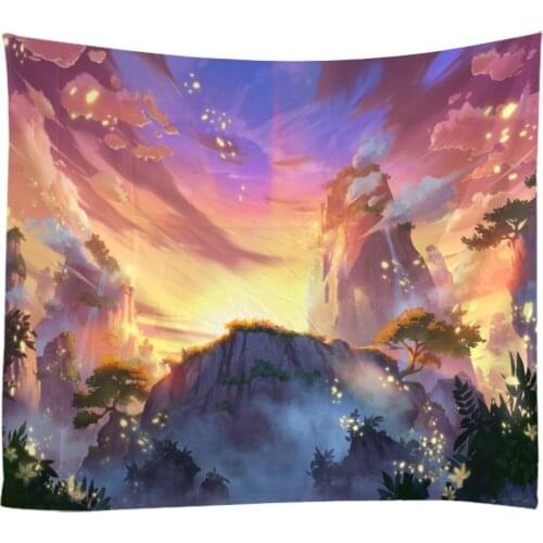 Natural LandscapeTapestry Wall Hanging Cloth Bed Spread Beach Towel Table Cloth Yoga Mat House Decoration Living Room Decoration