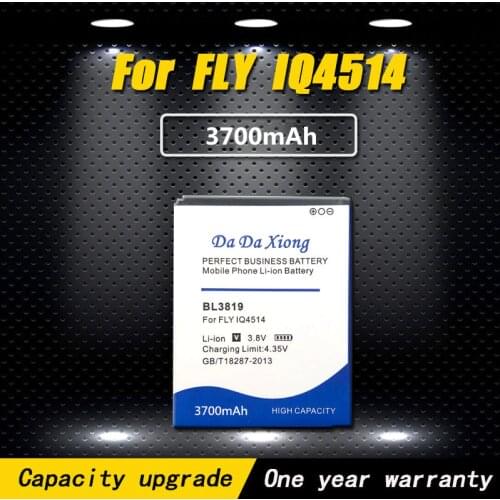 New High quality 3700mAh BL3819 Li-ion Phone Battery for FLY IQ4514 battery