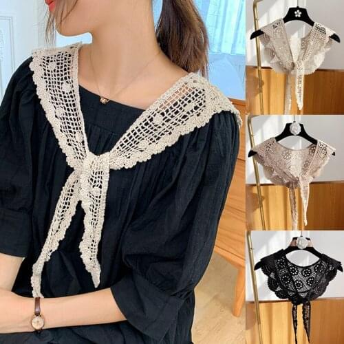 Solid Color Knitted Triangle scarf Women Neckerchief Lace Hair Head Scarf Scarf Triangle Scarf Crochet Floral Hollow Shawl Wraps