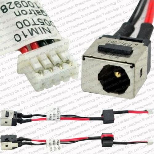 Original New Laptop DC Jack Power connector Cable for Dell Mini 9 910 mini 10 1010 1011 1012 series charging port cord plug