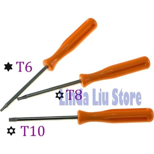 3pcs/lot T6 T8 T10 Torx Tamper Proof Security Screwdriver Tool opening screw driver for XBOX360 XBOX ONE Controller