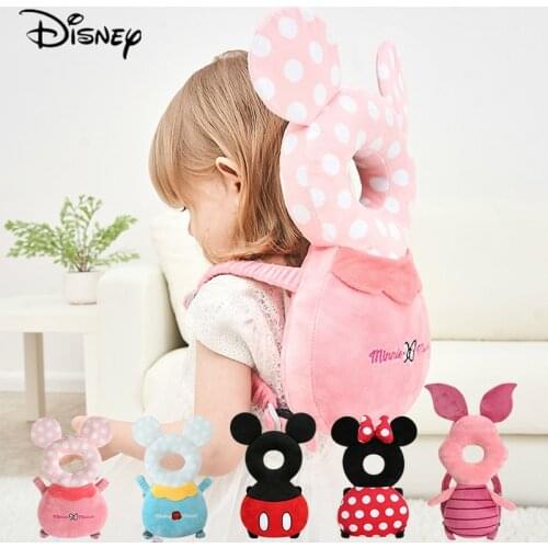 Disney Baby Head Back Protector Safety Pad Pillow Infant Toddler Harness Headgear Bear Rabbit Baby Head Protection Pad Cute New