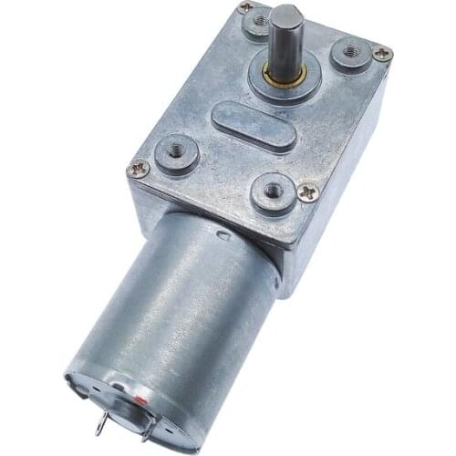 ZGY370 DC 12V Gear Reduction Motor Worm Reversible Turbo Geared Gearbox Reducer 2RPM - 100RPM 200RPM 46/32