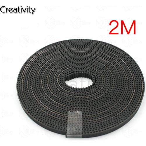 2M 3M Belt Rubber GT2 Open Timing Belt Width 6mm GT2-6mm for 3D Printer RepRap Mendel Rostock CNC GT2 Belt Pulley