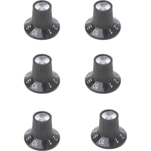 Knob Button Guitar Amplifier AMP Volume Tone Control Knob Skirted Aluminum For FD Parts