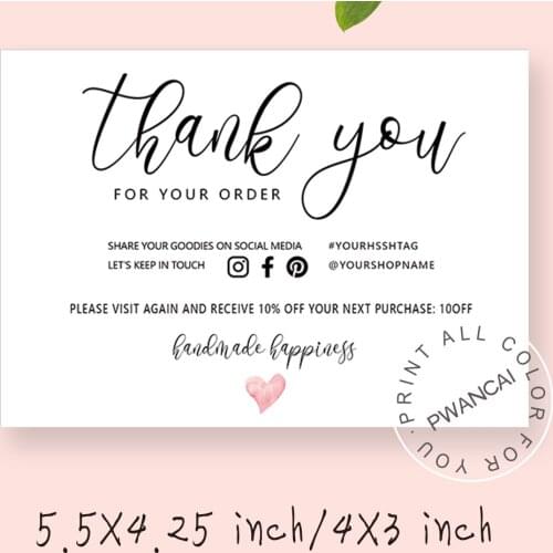 Thank You Cards Business Editable Template,Thank You For Your Order Cards,Small Business Thank You,Thank You For Shopping Cards