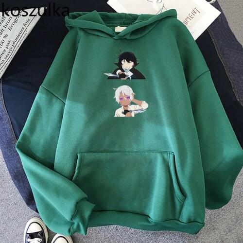 Mad Anime Vanitas no Carte Hoodies Plus Size Fleece Hoodie Harajuku Pullovers Sweatshirt Kawaii Winter Clothes Women