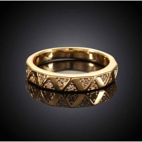 2015 new design fashion jewelry casual carving GP zircon ring anillos forever love rings for women SKGR024