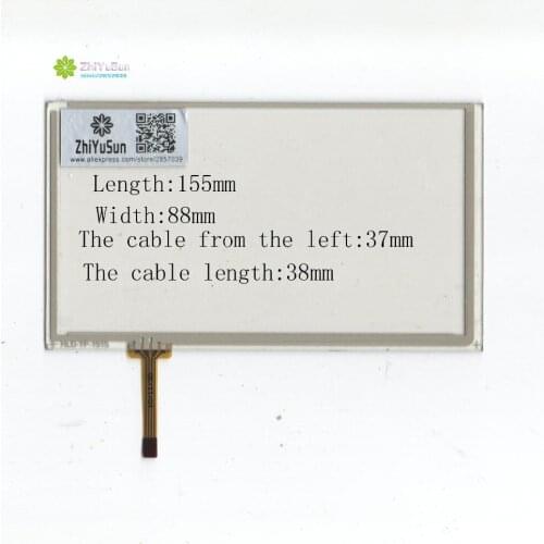 ZhiYuSun NEW HLD-TP-1915 155mm*88mm 6.2inch4line For CarDVD touch screen panel 155*88 this is compatible