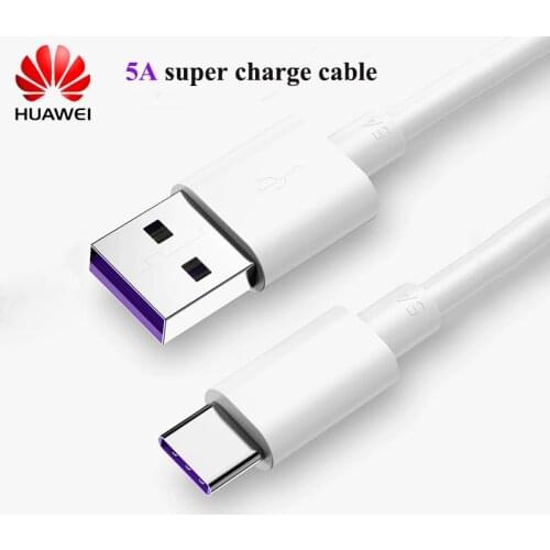 10Pcs/For Huawei Supercharge Super Charger USB 5A Type C Cable P40 P30 Pro Mate 30 20 Pro P10 Honor20 30 USB 3.1 Type-C Cable