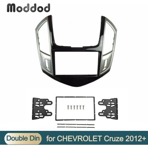 2 Din Stereo Panel for Chevrolet Cruze 2013-2015 Radio Fascias Dash Mount Kit DVD Bezel CD Frame Refitting Install Dashboard