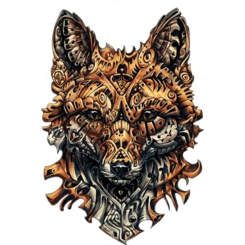 B0600# 13CM 17CM Self-Adhesive Decal Iron Fox Car Sticker Waterproof Auto Decors on Bumper Rear Window