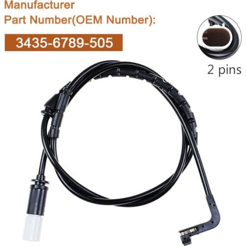 Rear Brake Pad Wear Sensor 34356789505 34356771766 FOR BMW E70 E71 E72 X5 3.0si 3.5d 4.8i 3.0d 3.0sd X6