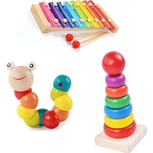 Childrens Educational Toys 1-2 Years Old 3-year-old Girl Baby Boy Baby Early Education Building Block 6-12 Months