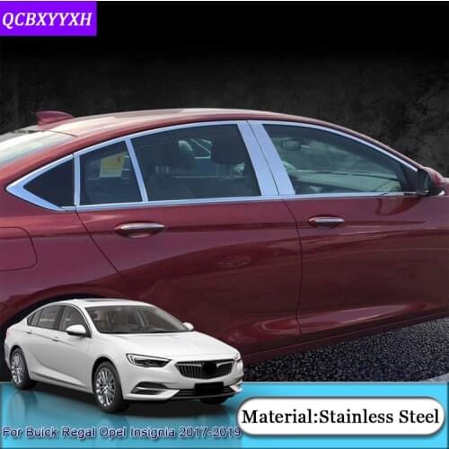 For Buick Regal Opel Insignia 2017-2019 Holden Commodore (ZB) 18-19 Car External Window Sequins Stickers Frame Cover Accessories