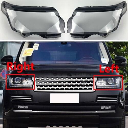 For LAND ROVER RANGE ROVER VOGUE 2014-2017 Light Caps Car Front Headlight Cover Glass Lens Shell Car Front Headlight Cover