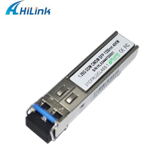 Hilink 1.25G CWDM module EMC2 Compatible 1.25Gbps CWDM SFP 1330nm 40KM