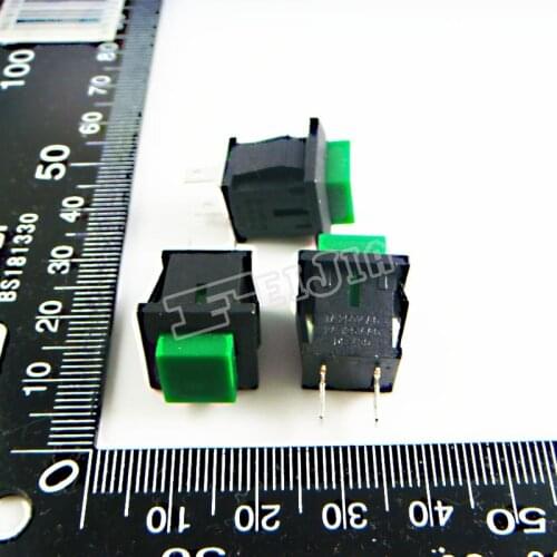 DS-430 Button color Green 1A/250VAC ON-OFF 2Pin Non Self-locking Push Button Switch (Self reset switch) 100Pcs/lot