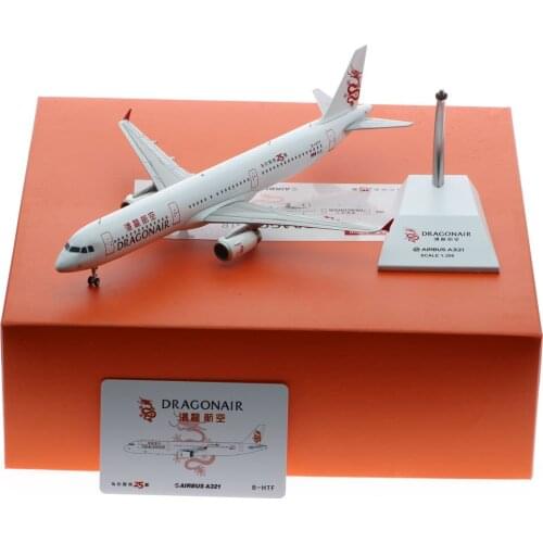 1:200 Alloy Collectible Plane JC Wings EW2321002 Dragonair OneWorld Airbus A321 Diecast Aircraft Jet Model Reg#B-HTF With Stand