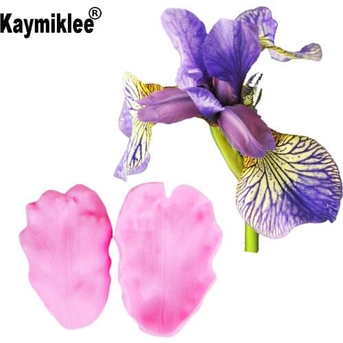 M259 Iris Petal Veiners Silicone Mold Fondant Mould Cake Decorating Tools Candy Jelly Jello Chocolate Gumpaste,Sugarcraft Mold
