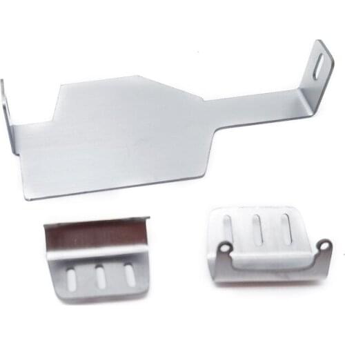 Metal Chassis Armor Axle Protector Skid Plate for 1/12 FMS ROCHOBBY 1941 Willys Jeep RC Car Upgrade Parts