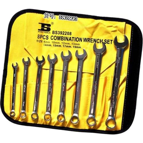 SIJIBOSI 8mm-19mm 8PC Combination Box End Wrench Set